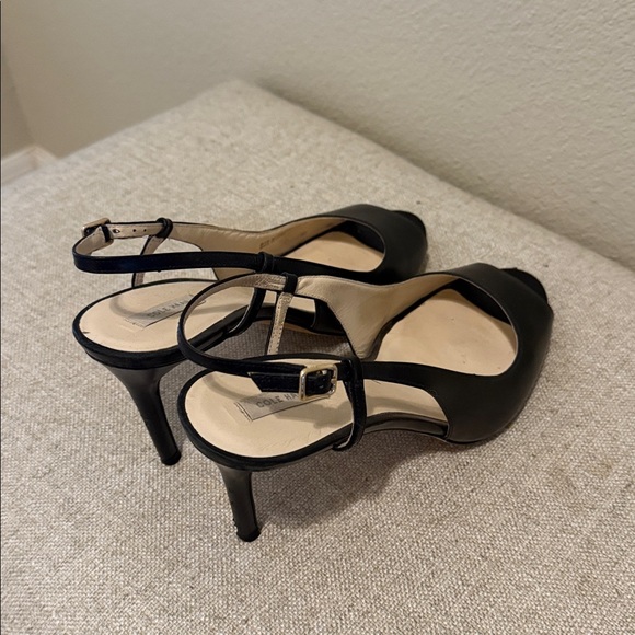 Cole Haan Black Slingback Peep-toe Heels - Size 10.5 - Picture 5 of 9